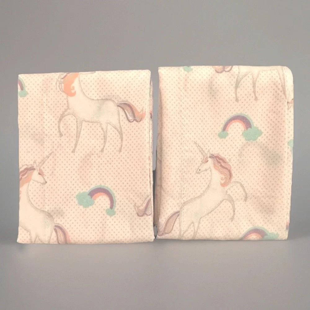 Tiny Dreamers Unicorn Rainbow Full Bed Sheet Set Girls Bedroom Multicolor Pastel